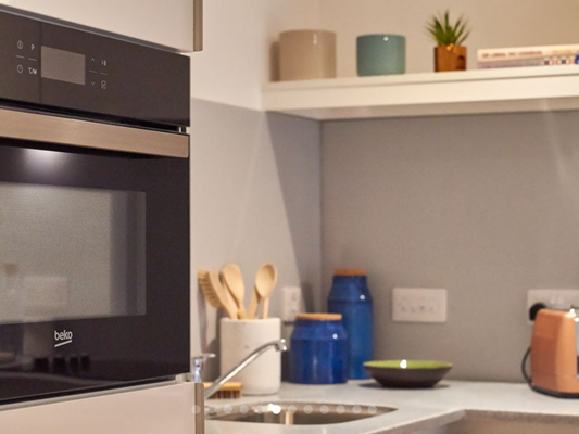 Charles Hope Apartments Birmingham Central One Bedroom Apartment Kitchen