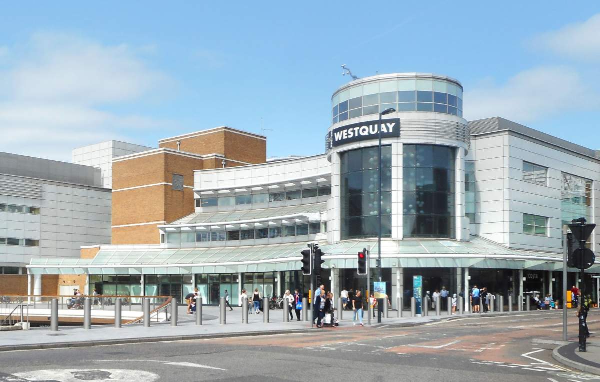 Westquay shopping centre in Southampton