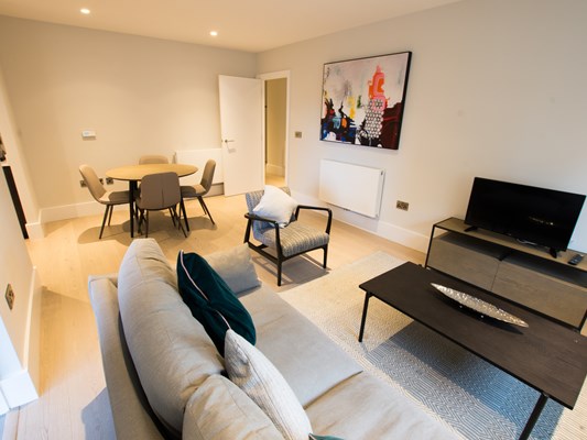 Charles Hope Heathrow North 2 Bedroom Apartment Lounge And Dining