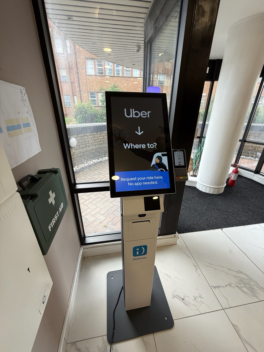 Digital Kiosk at a Charles Hope Apart Hotel in Brentford