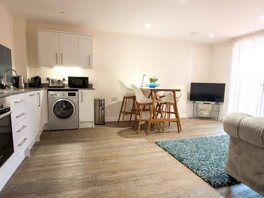 Charles Hope Southampton City Apartments 2 Bedroom Apartment Kitchen Diner Lounge Area