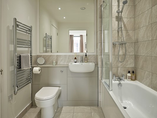 Harles Hope Media City Apartments 2 Bedroom Apartment Bathroom.A