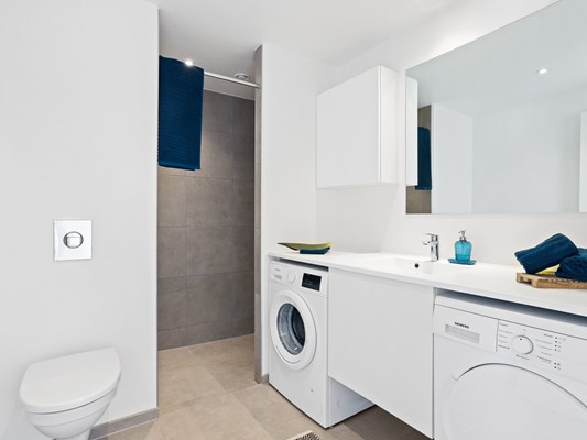 Charles Hope Apartments Copenhagen West 3 Bedroom Apartment Utility Room Shower Room