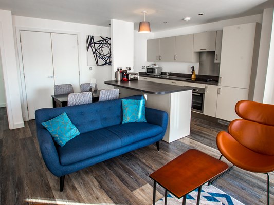 Charles Hope Apartments 2 Bedroom Apartment Kitchen Lounge Diner.C(1)