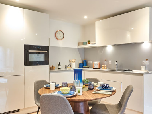 Charles Hope Apartments Birmingham Central One Bedroom Apartment Kitchen Diner