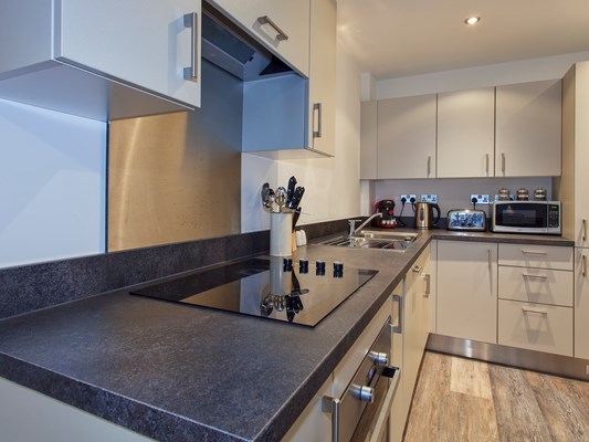 Charles Hope Birmingham City Apartments 1 Bedroom Apartment Kitchen