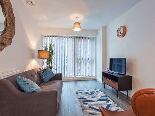 Charles Hope Birmingham City Apartments 1 Bedroom Apartment Lounge Diner.A