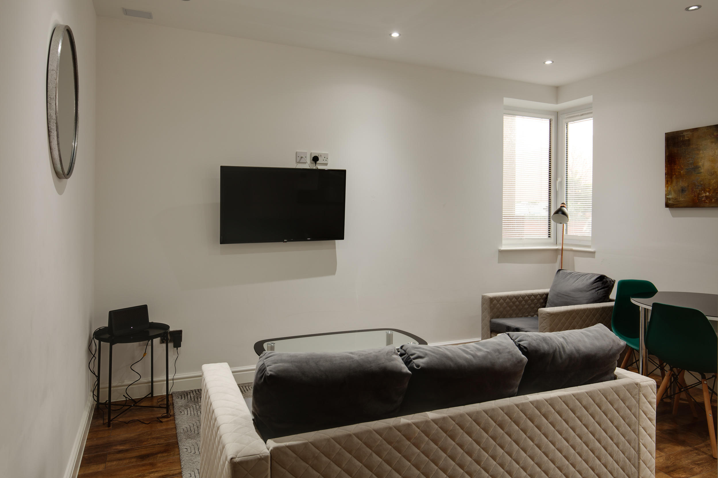 Swindon Two Bedroom Serviced Apartment TV Living Area