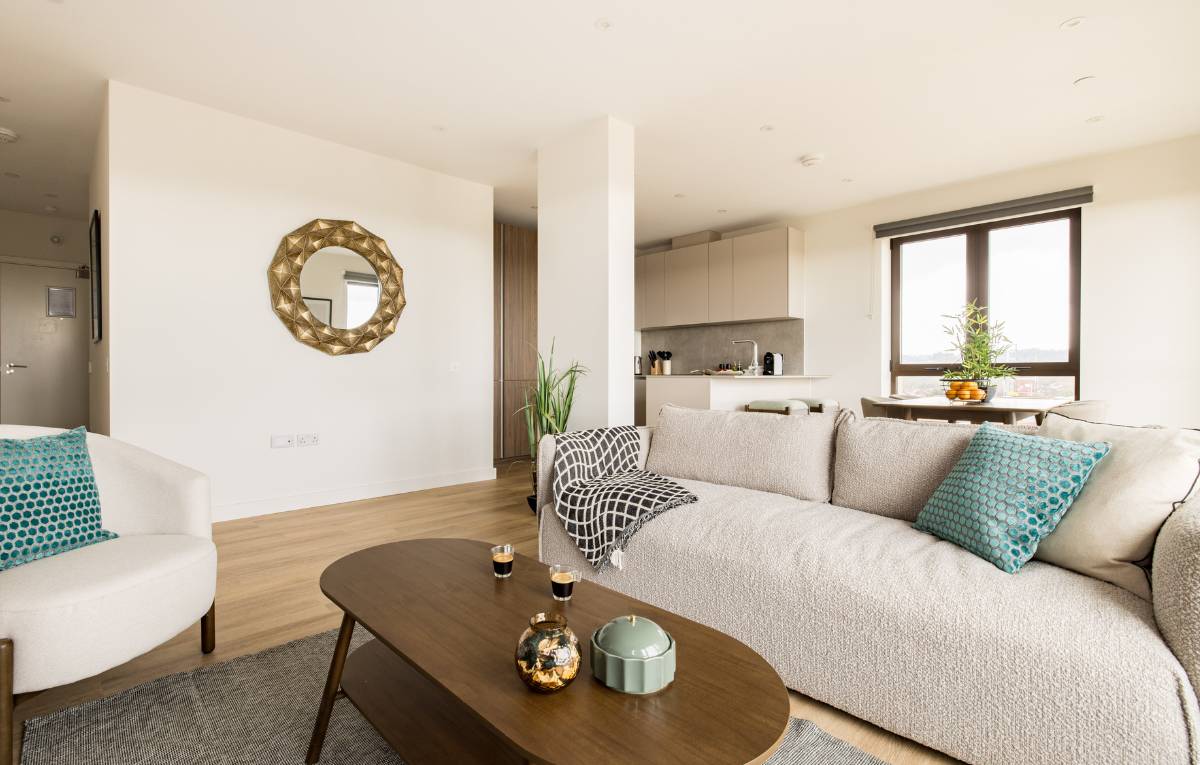 Interior of Charles Hope London Greenford Serviced Apartment
