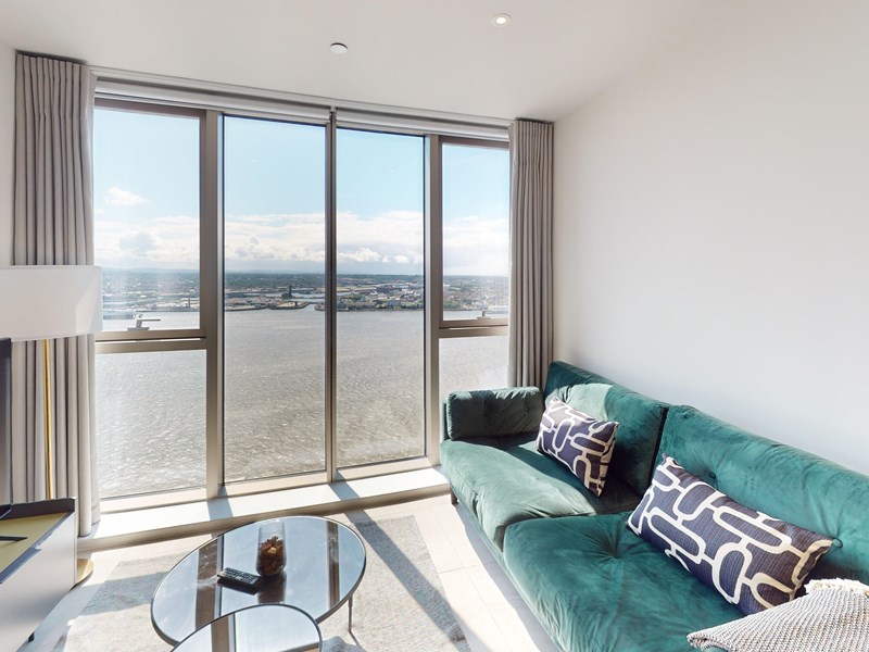 2 Bedroom 2 Bathroom With View Living Room 1