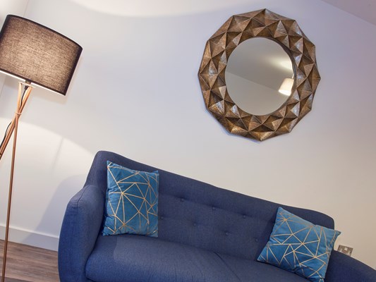Charles Hope Birmingham City Apartments 2 Bedroom Apartment Lounge Area