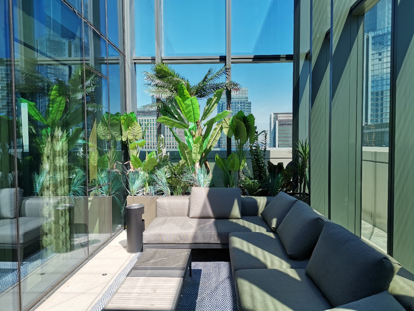 Charles Hope Canary Wharf Roof Terrace