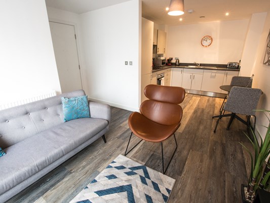 Charles Hope Apartments 1 Bedroom Apartment Lounge Kitchen Diner Area(1)